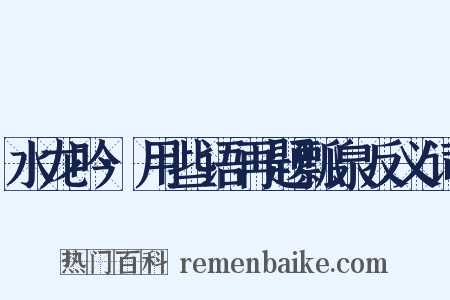 水龙吟·用些语再题瓢泉反义词是什么意思的图片